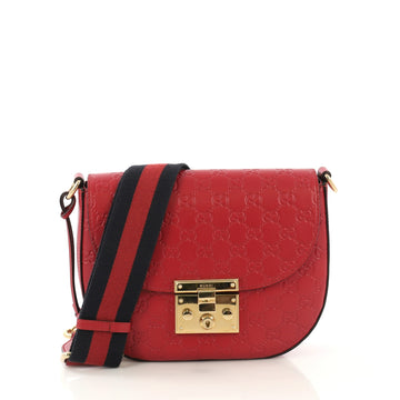 Gucci Padlock Saddle Shoulder Bag Guccissima Leather Medium - Rebag