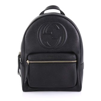 Gucci Soho Chain Backpack Leather Black 422955