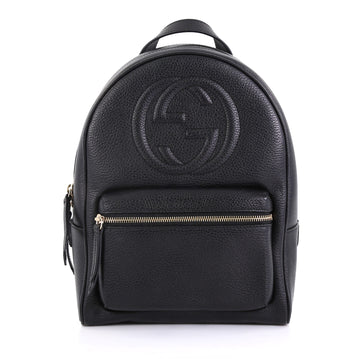 Gucci Soho Chain Backpack Leather Black 422955