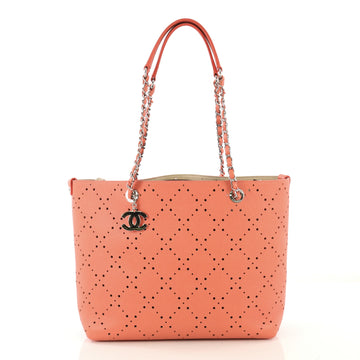 Chanel Shopping Tote Perforated Caviar Small