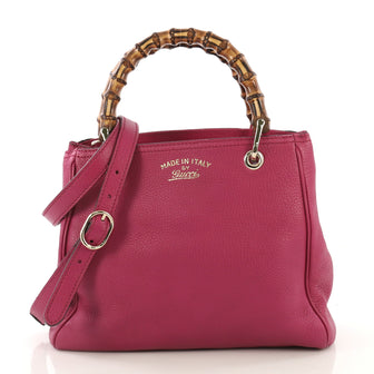 Gucci Bamboo Shopper Tote Leather Small - Designer Handbag - Rebag