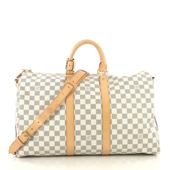Louis Vuitton Keepall Bandouliere Bag Damier 45 Neutral 423041