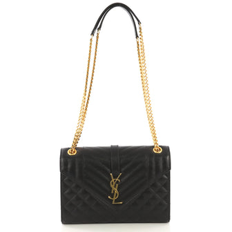 Saint Laurent Classic Monogram Envelope Satchel Quilted 423261