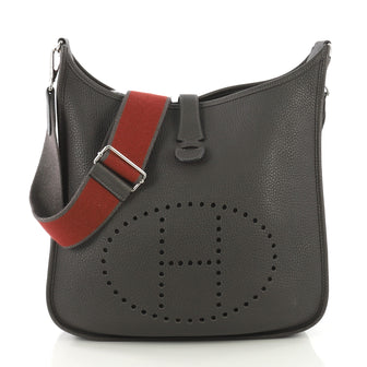 Hermes Evelyne Crossbody Gen III Clemence PM Gray 423401