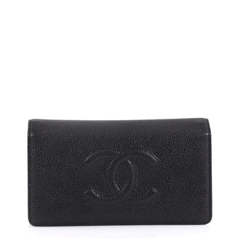 Chanel Model: Timeless L-Yen Wallet Caviar Long Black 42356/1
