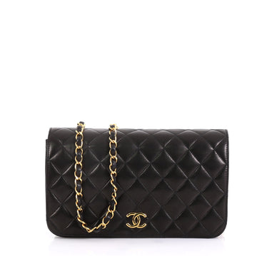 Chanel Vintage 3 Way Full Flap Bag Quilted Lambskin Small