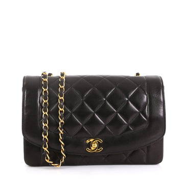 Chanel Vintage Diana Flap Bag Quilted Lambskin Medium