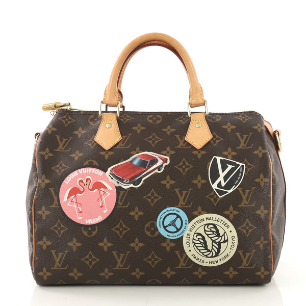 Louis Vuitton Speedy Bandouliere Bag Limited Edition World Tour