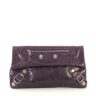 Envelope Clutch Giant Studs Leather