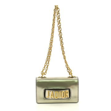 Christian Dior J'adior Flap Bag Patent Mini Gold 423791