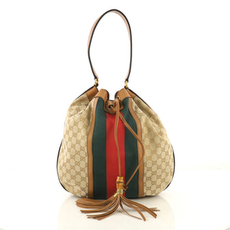 Gucci Rania Shoulder Bag Web GG Canvas