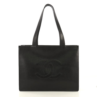 Chanel Vintage Timeless Shopping Tote Caviar Black 4239623