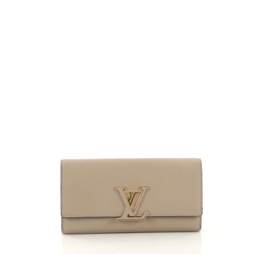 Louis Vuitton Capucines Wallet Leather
