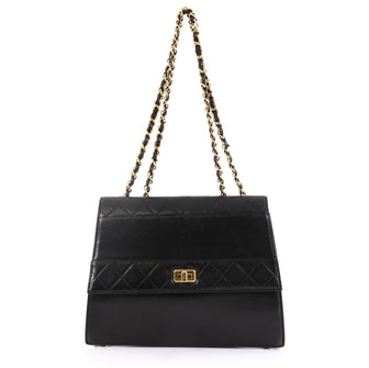 Chanel Vintage Mademoiselle Flap Bag Quilted Lambskin Medium