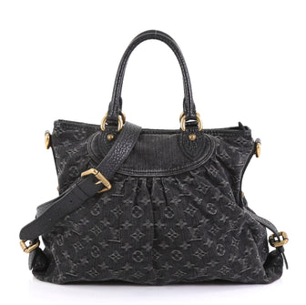 Louis Vuitton Neo Cabby Handbag Denim GM