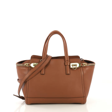 Salvatore Ferragamo Verve Tote Leather Small Brown 4240010