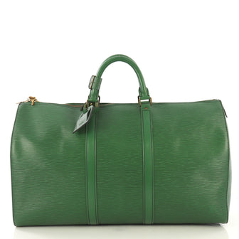 Louis Vuitton Keepall Bag Epi Leather 50 Green 4240011