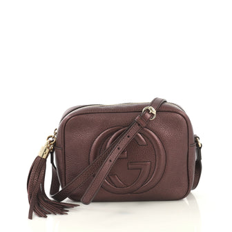 Gucci Soho Disco Crossbody Bag Leather Small Purple 4240016