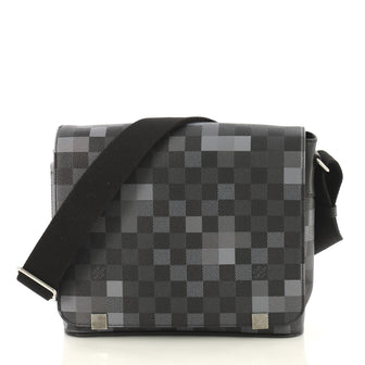 Louis Vuitton District NM Messenger Bag Limited Edition Damier Graphite Pixel PM