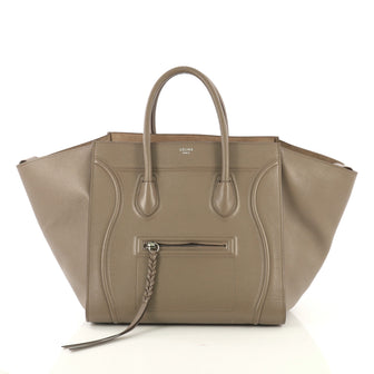 Celine Phantom Bag Textured Leather Medium