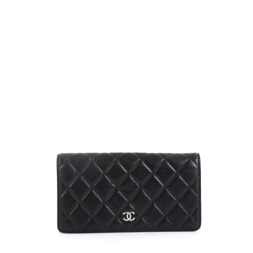 Chanel L-Yen Wallet Quilted Lambskin Long
