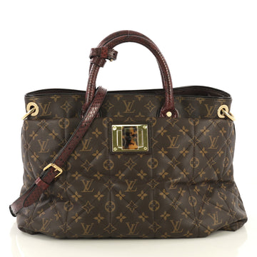 Louis Vuitton Exotique Handbag Monogram Etoile GM Brown 424181