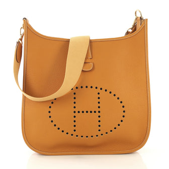 Hermes Evelyne Crossbody Gen I Fjord GM - Designer Handbag - Rebag
