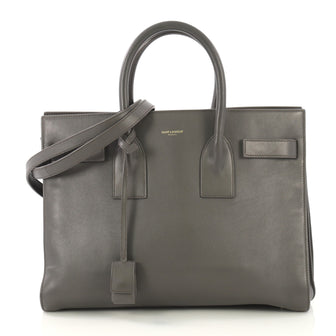 Saint Laurent Sac de Jour Bag Leather Small Gray 424211