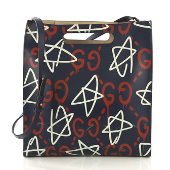 Gucci Tote GucciGhost Leather Medium - Designer Handbag - Rebag