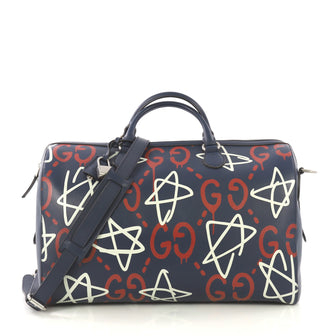 Gucci Convertible Duffle Bag GucciGhost Leather - Rebag