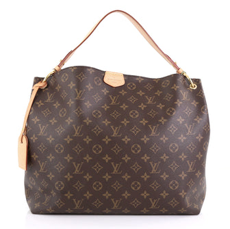 Louis Vuitton Graceful Handbag Monogram Canvas MM Brown 424721