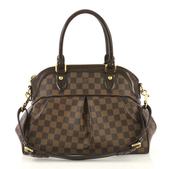 Louis Vuitton Trevi Handbag Damier PM Brown 424851