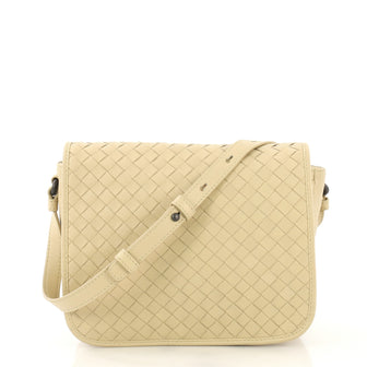 Bottega Veneta Flap Crossbody Bag Intrecciato Nappa Small