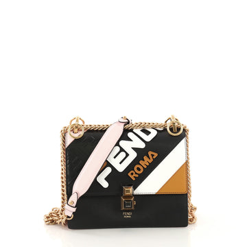 Fendi Mania Kan I Bag Inlaid Leather Small - Rebag