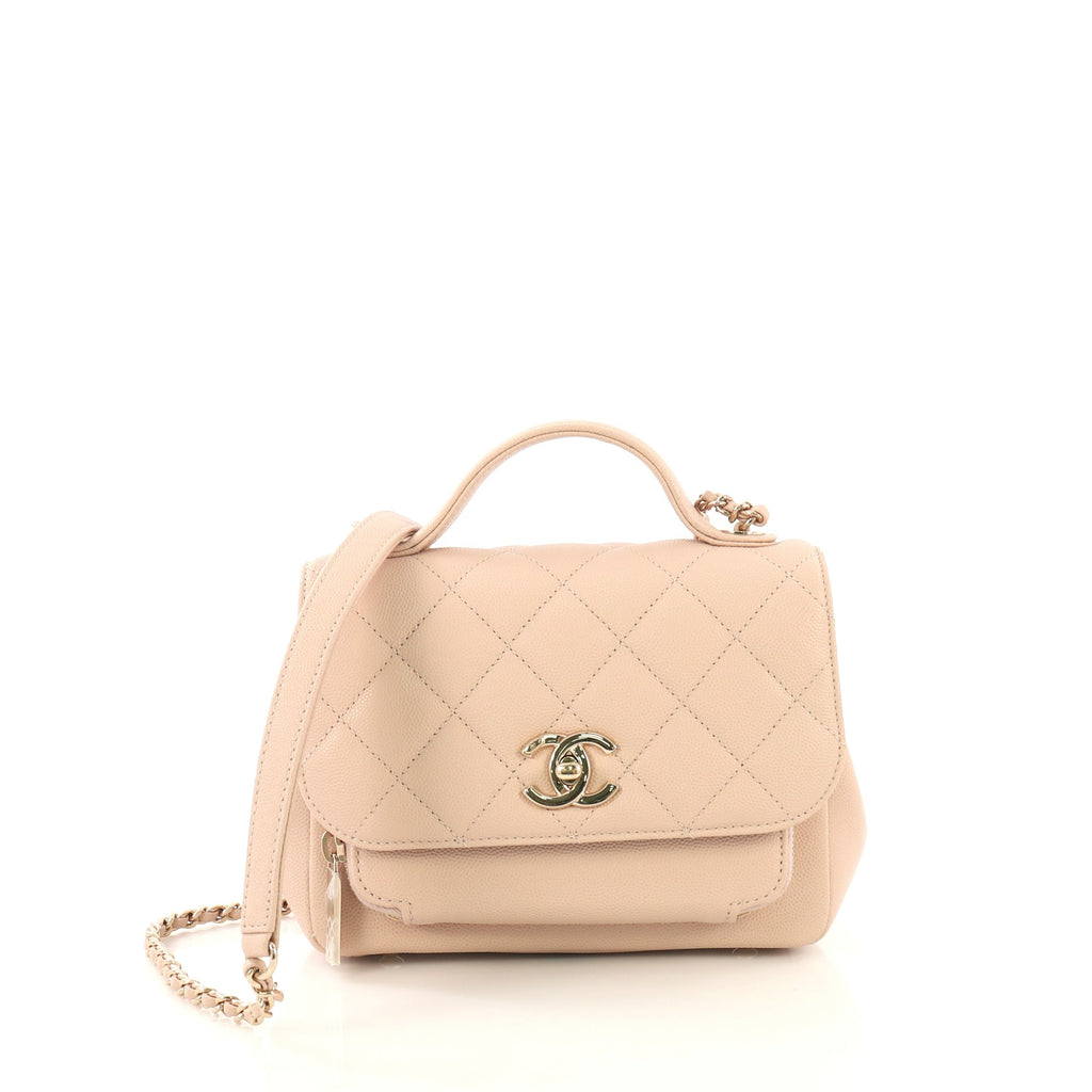 Chanel Business Affinity Flap Bag Quilted Caviar Mini Pink 3623221