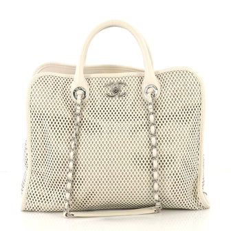 Chanel Up In The Air Convertible Tote Perforated Leather 425172