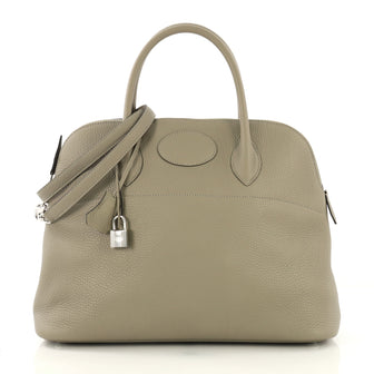 Hermes Bolide Handbag Clemence 31 Green 425174