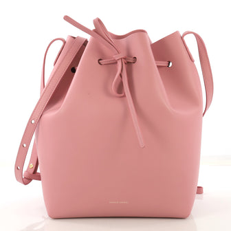 Mansur Gavriel Bucket Bag Leather Mini Pink 425191