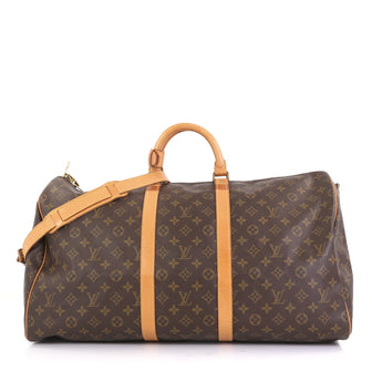 Louis Vuitton Keepall Bandouliere Bag Monogram Canvas 55 Brown 425211