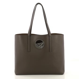 Fendi Logo Shopper Tote Leather - Designer Handbag - Rebag
