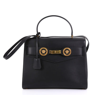 Versace Icon Convertible Top Handle Bag Leather Medium - Rebag