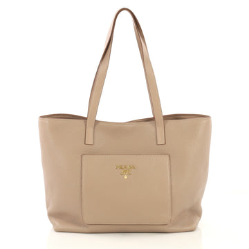 Prada Front Pocket Shopping Tote Vitello Daino - Rebag