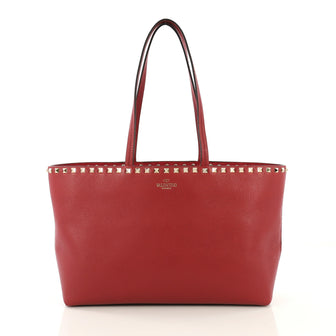 Valentino Rockstud Shopper Tote Leather Medium