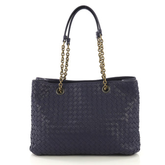 Bottega Veneta Double Chain Tote Intrecciato Nappa Medium