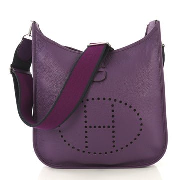 Hermes Evelyne Crossbody Gen III Clemence PM Purple 425791