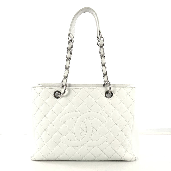 Grand Shopping Tote Quilted Caviar