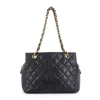 Chanel Petite Timeless Tote Quilted Caviar