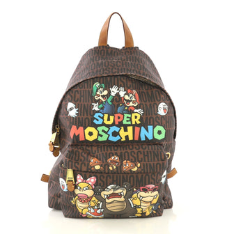 Moschino Super Moschino Backpack Printed PVC Large