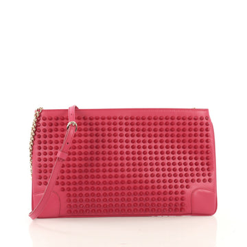 Christian Louboutin Loubiposh Clutch Spiked Leather - Rebag