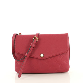 Louis Vuitton Twice Handbag Monogram Empreinte Leather Pink 4259113